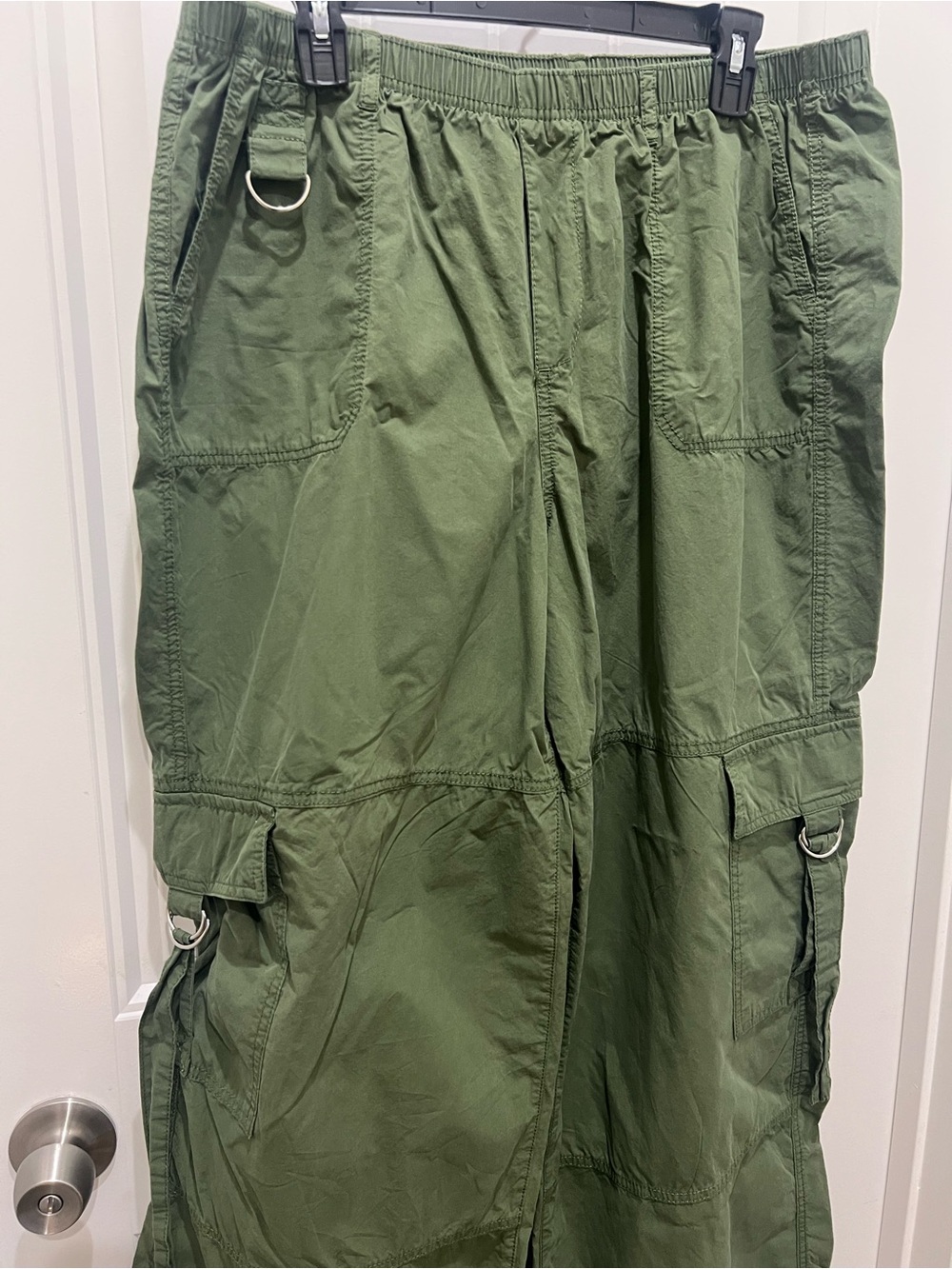 wild fable Olive Green Cargo Wide-Leg Pants - Picture 2 of 4